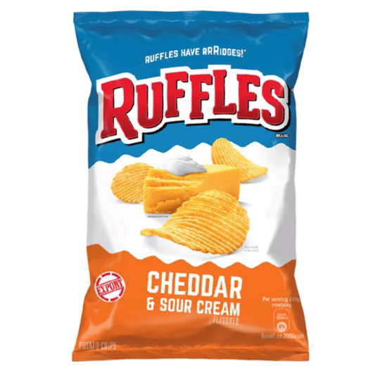 medium (17) (1) RUFFLES CHEDDAR N SOUR CREAM 170G